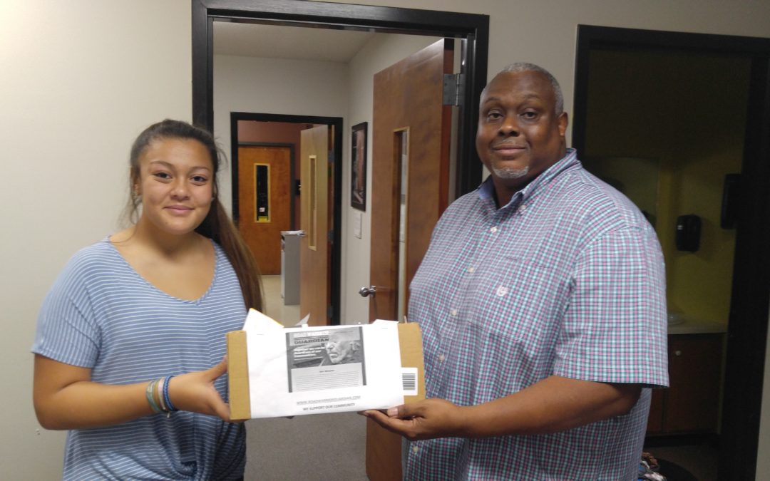 Samantha Co-Founder and New Operations Executive Delivers This Months Hygiene Product Donations